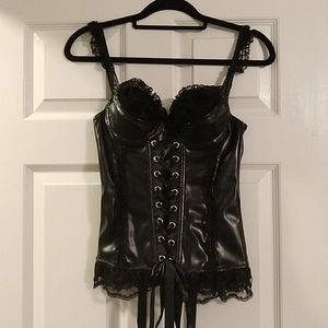 Pleather Corset Top